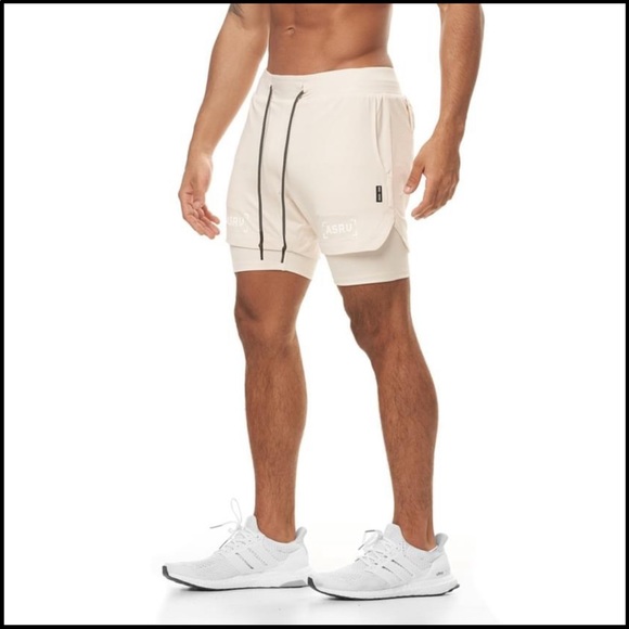 ASRV SILVER-LITE® 5” LINER SHORT - IVORY CREAM - Picture 1 of 3